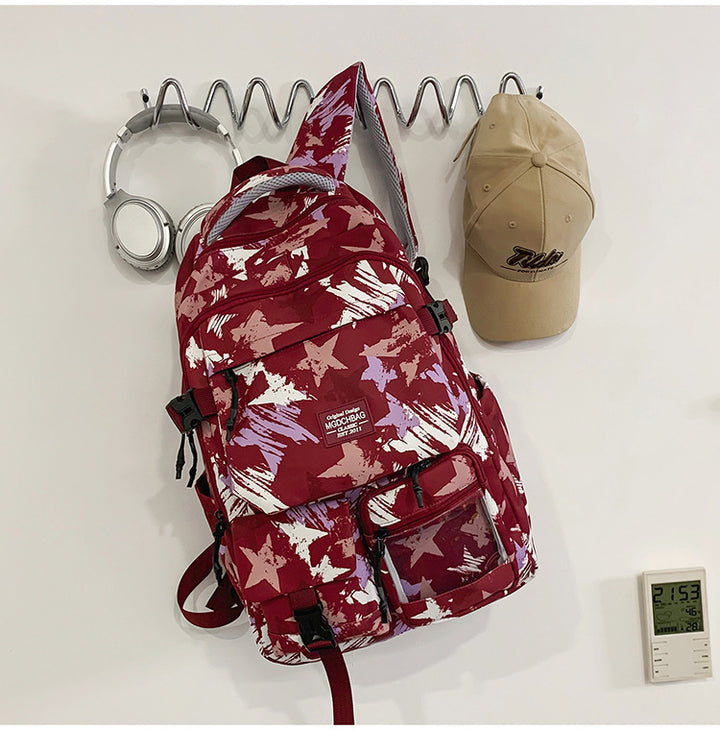 Versatile Star Patterned Backpack Kalsten