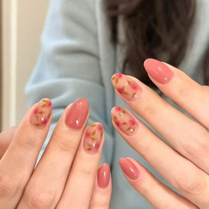 Whimsical Bunny-Themed Press-On Nail Art Set Kalsten