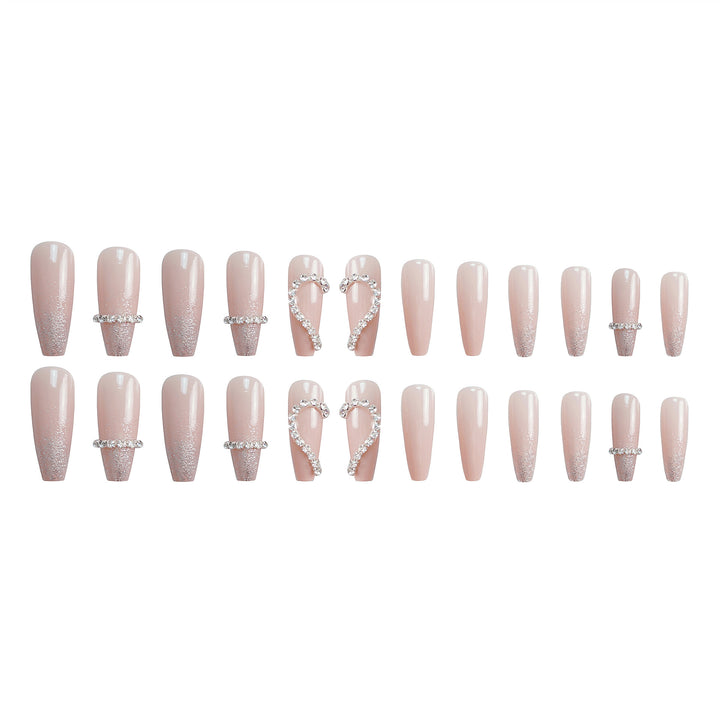 Rhinestone-Embellished Press-On Nail Art Set Kalsten 1790727345