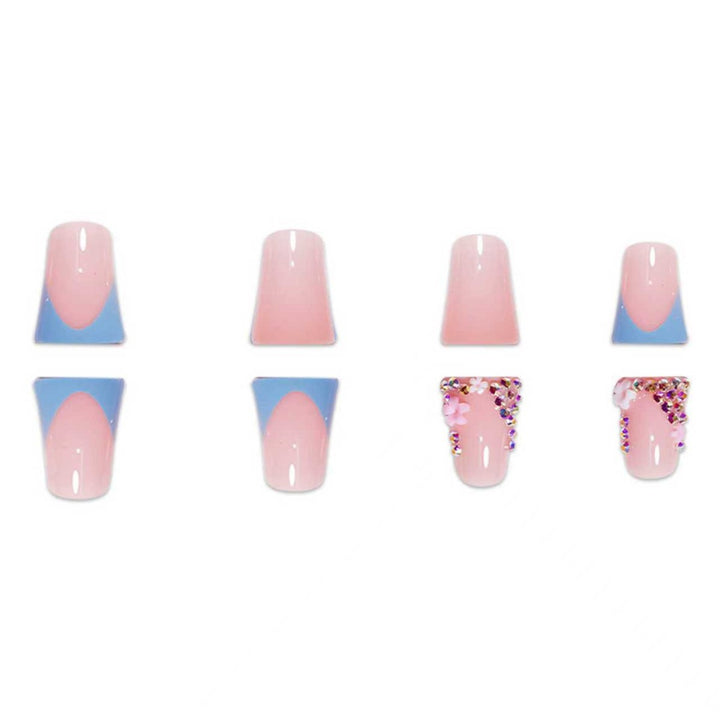 Decorative Floral Press-On Nail Art Extensions Kalsten