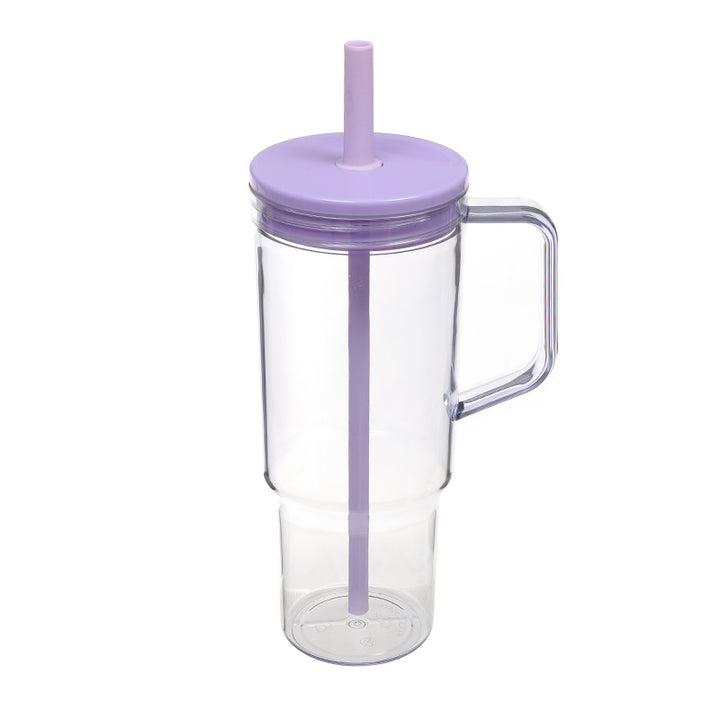 Unisex drinking cup with removable silicone straw and integrated carrying handle Kalsten