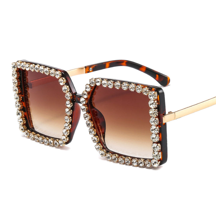 Ladies glamorous sunglasses with square frame Kalsten