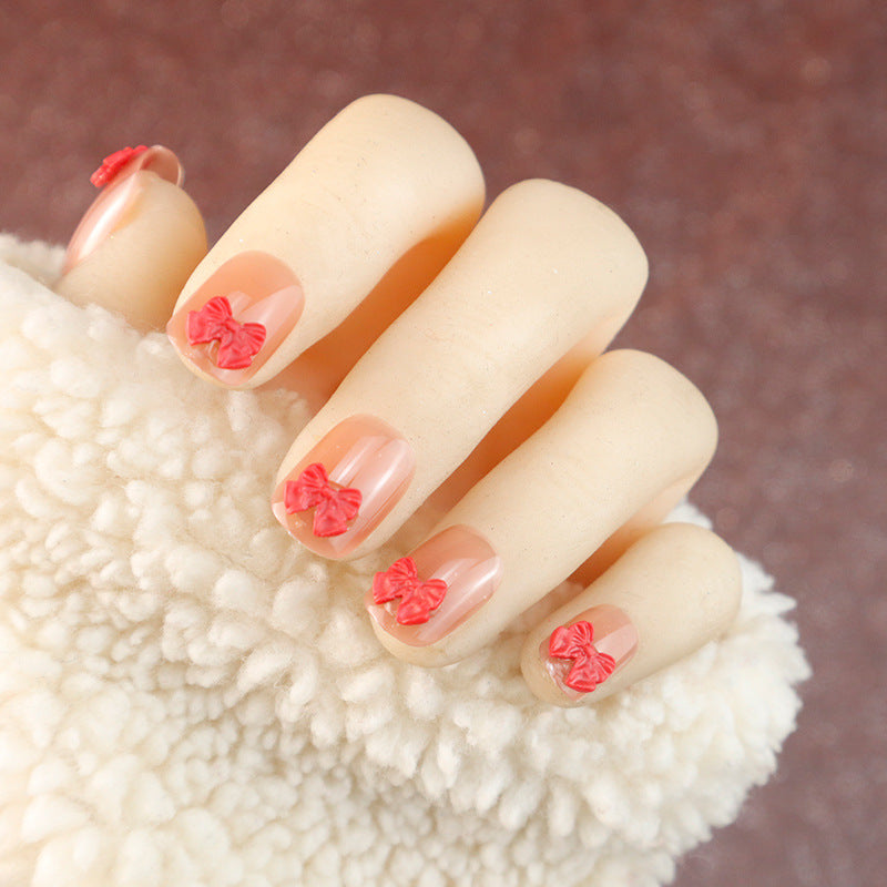 Floral Bow-Embellished Press-On Nail Kit
