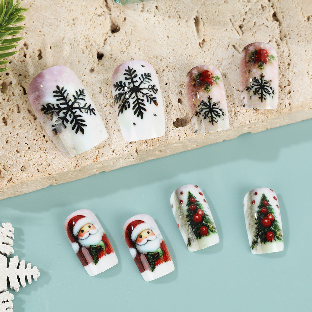 Festive artificial nails with Christmas motifs Kalsten
