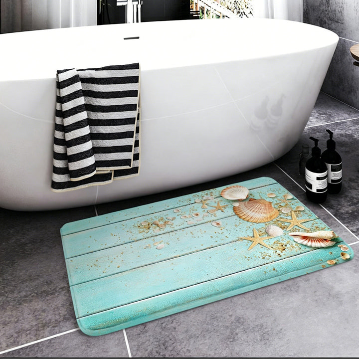 Nautical-Themed Decorative Bath Mat