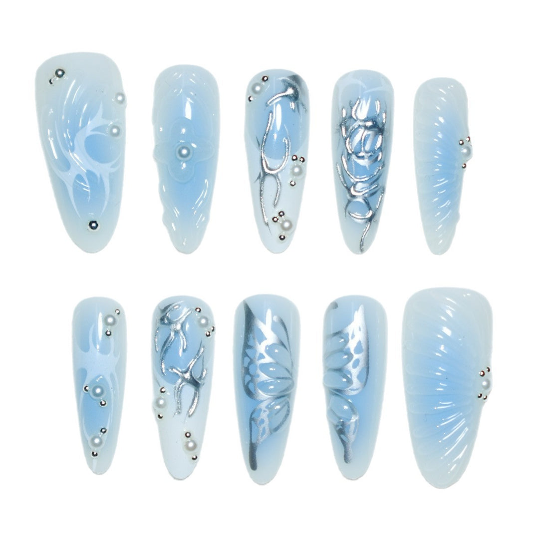 Artistic 3D Acrylic Nail Design Kalsten