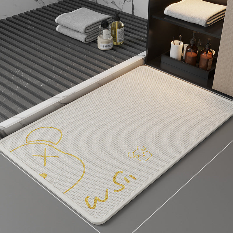 Quick-Drying Fish-Themed Bath Mat