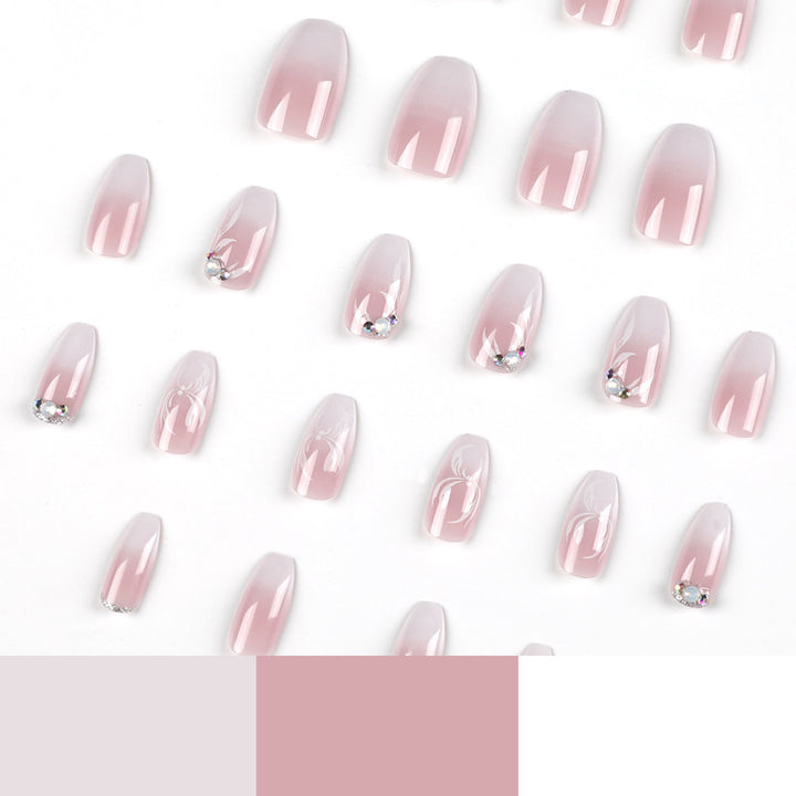 Artful Nail Extensions with Elegant Ombre Design Kalsten
