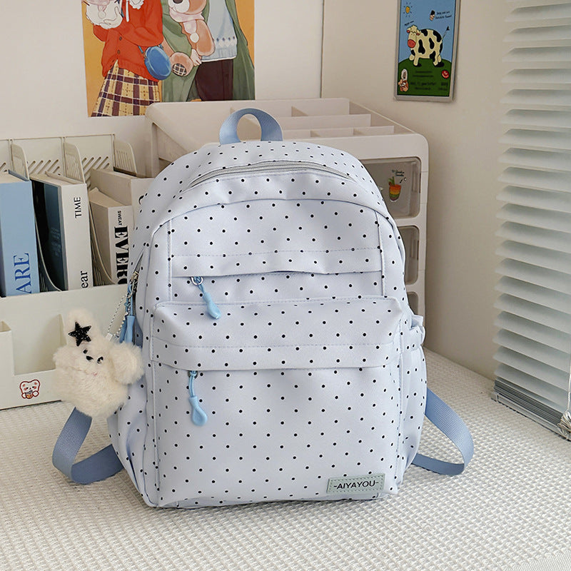 Playful Polka Dot Backpack