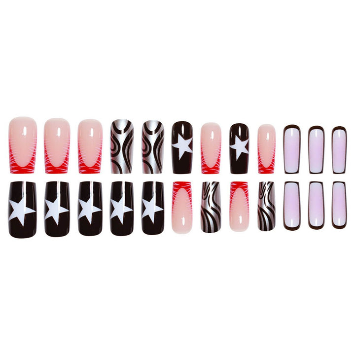 Artistic Geometric Nail Art Extensions Kalsten
