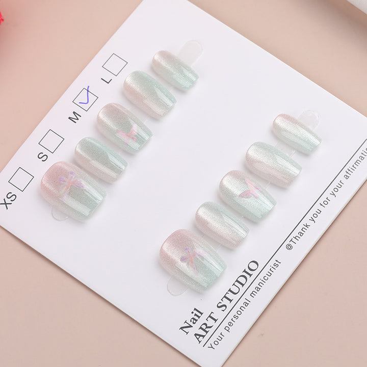 Shimmering Dragonfly Design Press-On Nails Kalsten