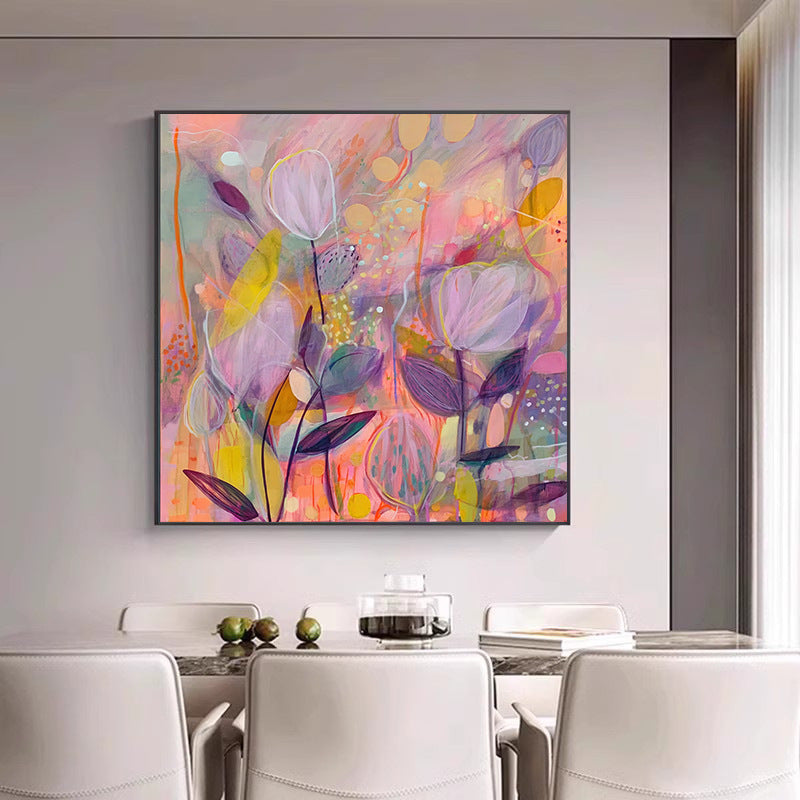 Colorful Floral Canvas Art