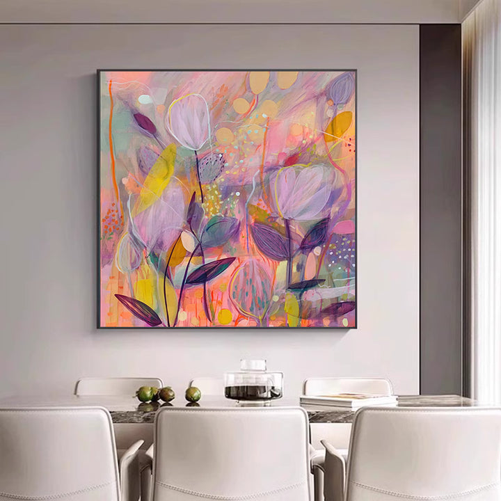 Colorful Floral Canvas Art