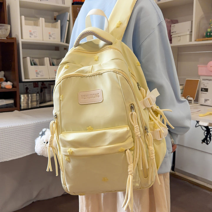 Decorative Star-Embellished Backpack Kalsten