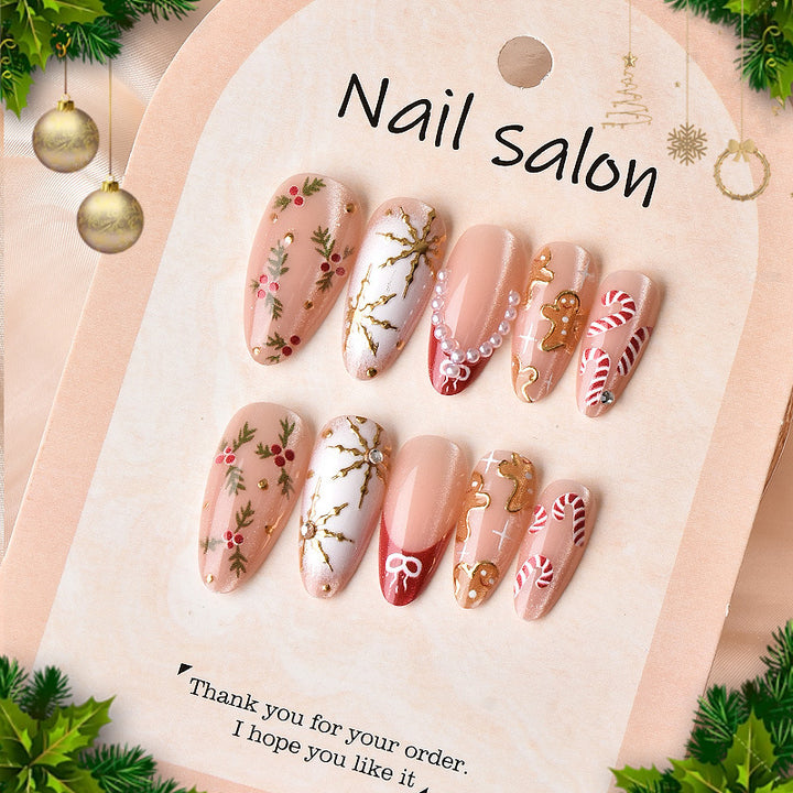 Elegant Artificial Nail Collection with Luxurious Accents Kalsten