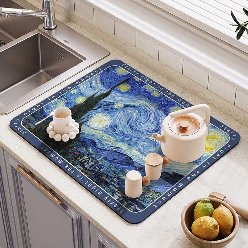 Decorative Eco-Friendly Kitchen Counter Mat