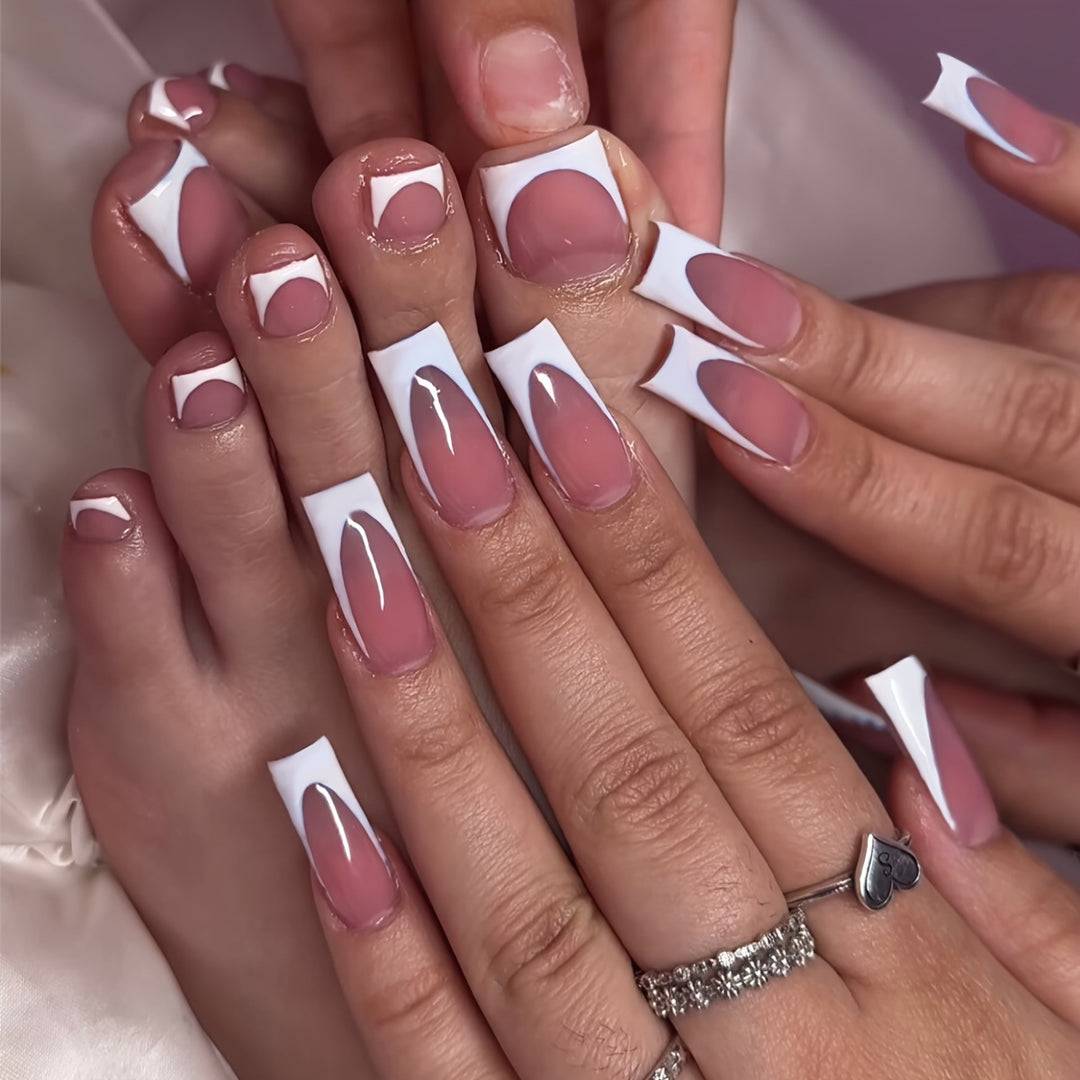 Artistic Dual Design Press-On Nail Set Kalsten