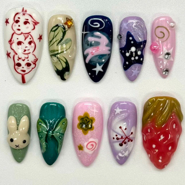 Thematic Artisan Press-On Nail Set Kalsten