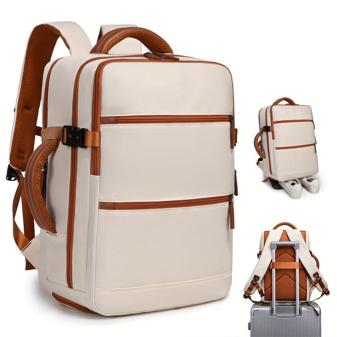 Unisex multifunctional business backpack with padded laptop compartment and removable carrying handle Kalsten