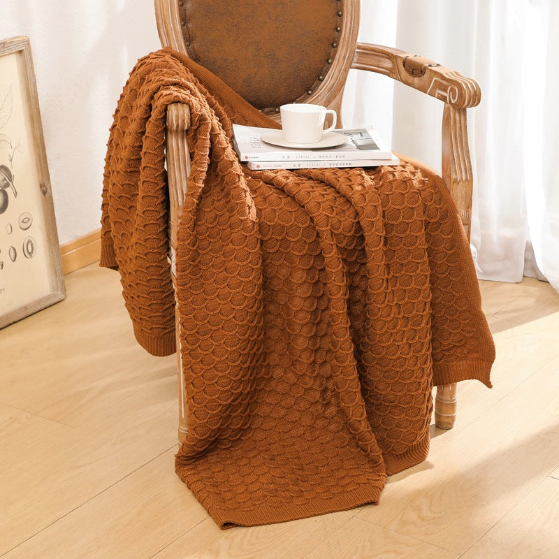 Cozy Knit Throw Blanket