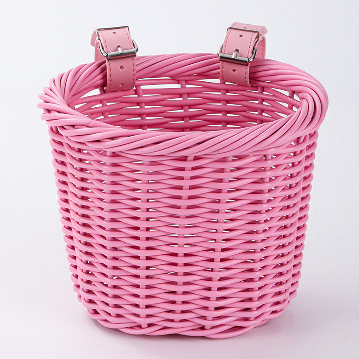 Unisex storage basket with elegant leather handles Kalsten