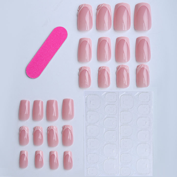 Artificial nails with elegant tip accents Kalsten