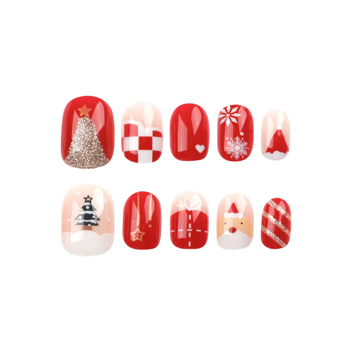 Festive nail art with Christmas motifs Kalsten