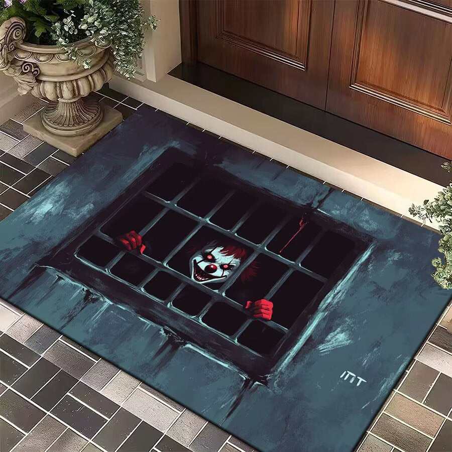 Halloween-Themed Spooky Door Mat for Home
