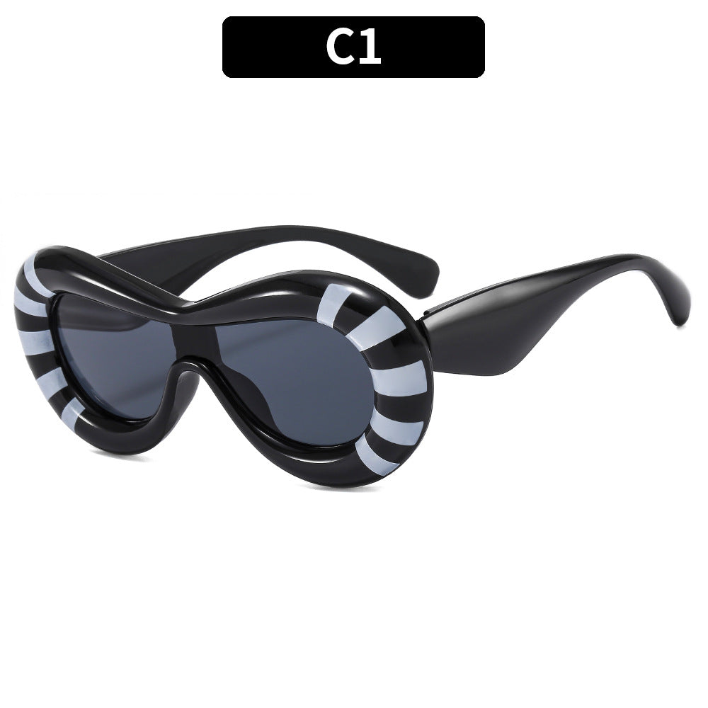 Stylish Curved Frame Sunglasses