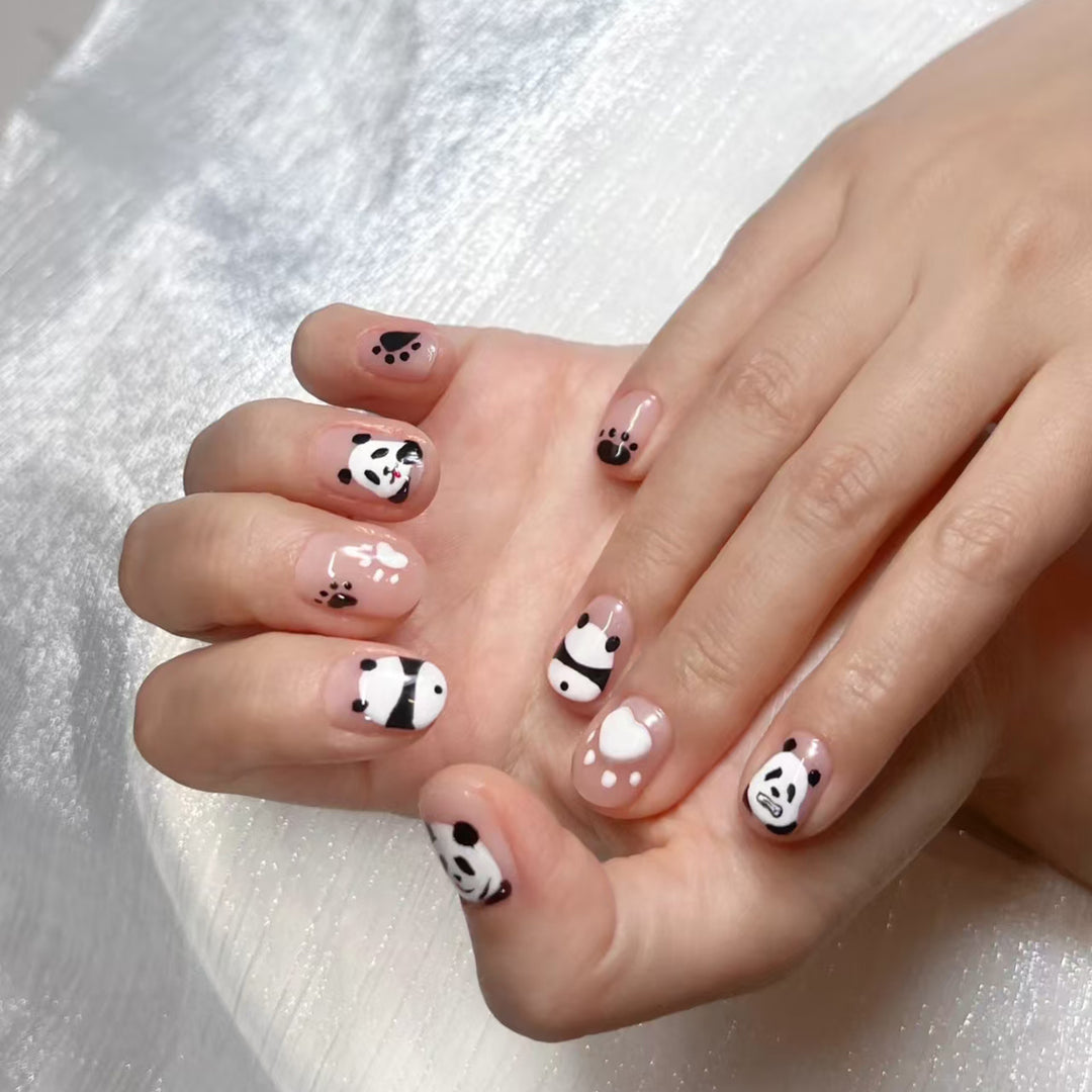 Creative Panda-Themed Nail Art Kit