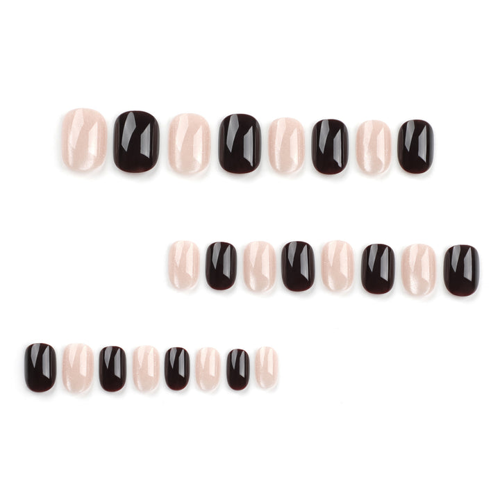 Artful nail extensions with elegant glitter and ombre design Kalsten