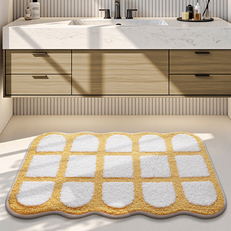 Plush Decorative Bathroom Area Mat