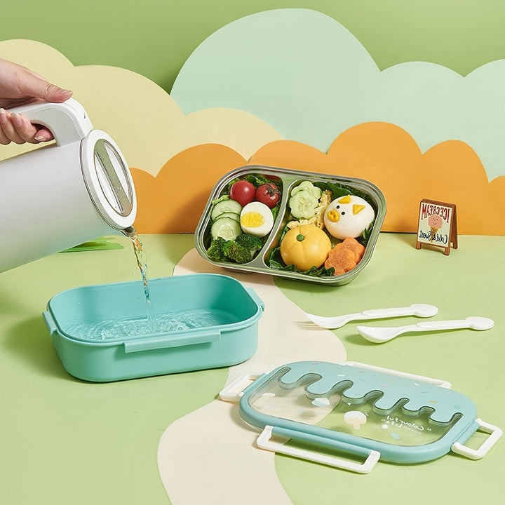 Cute Animal-Themed Multi-Compartment Lunch Box