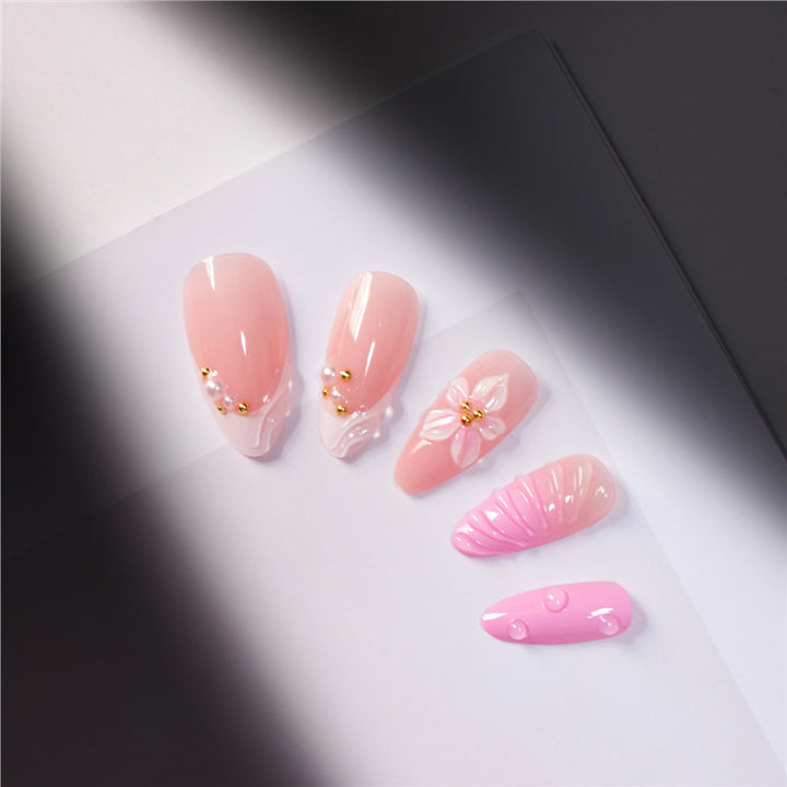 Artistic 3D Floral Press-On Nail Kit Kalsten
