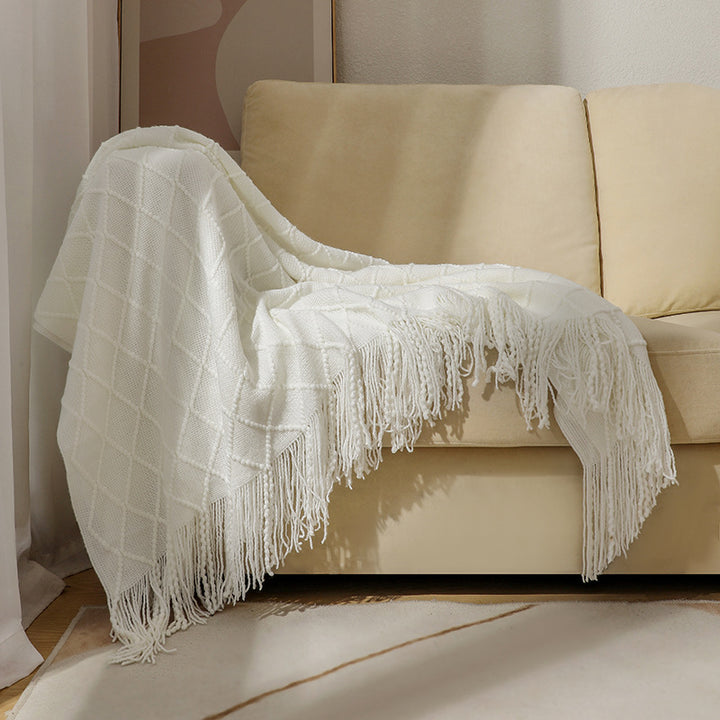 Cozy Textured Throw Blanket