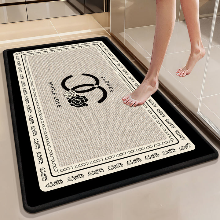 Stylish Abstract Design Bath Mat