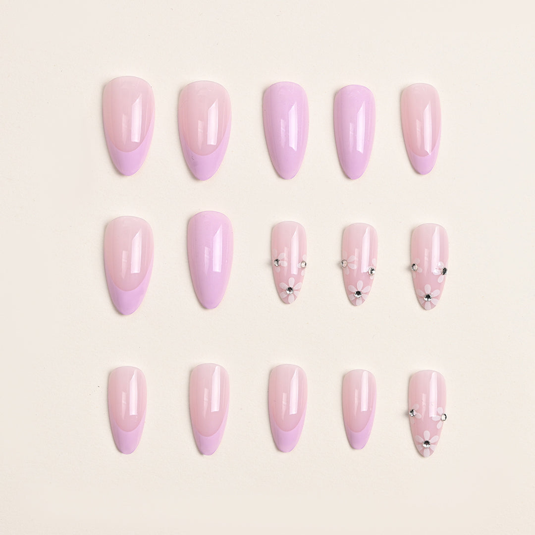 Decorative Floral Press-On Nails Kalsten