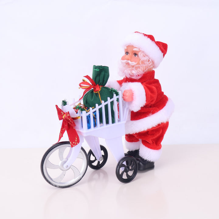 Decorative Santa Claus figure with candy