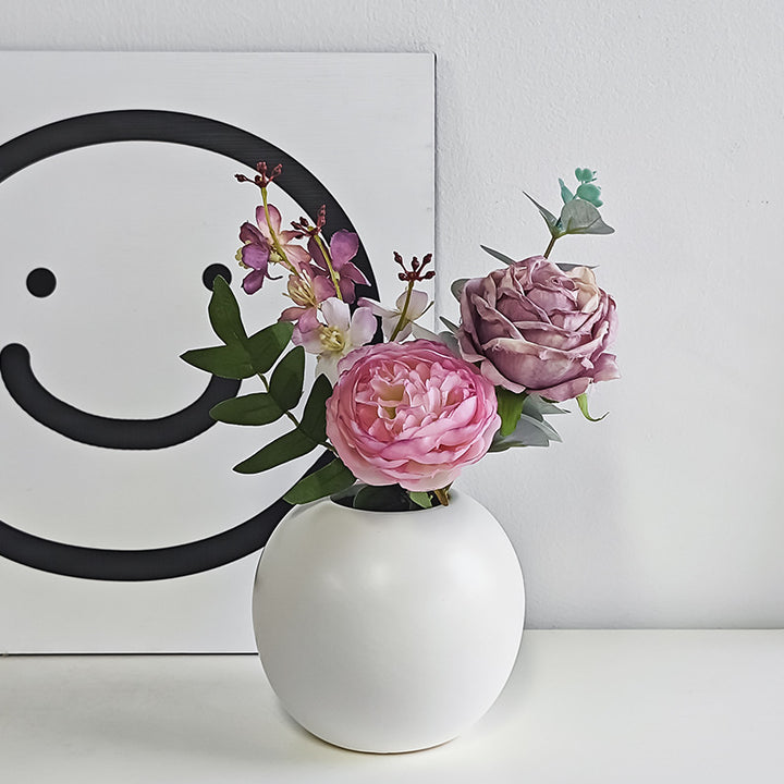 Minimalist Round Ceramic Planter