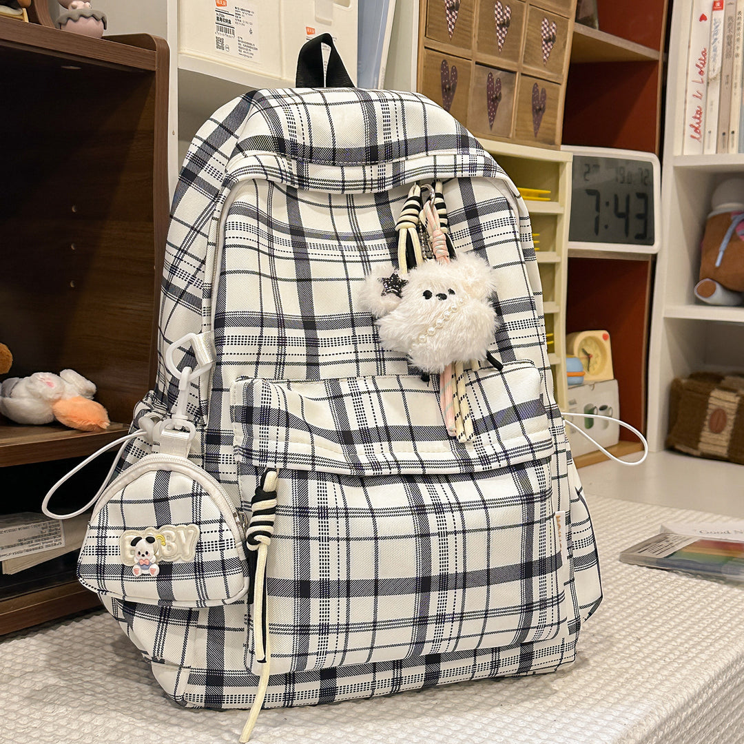 Playful Plaid Design School Backpack Kalsten