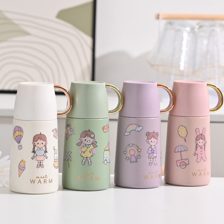 Ladies Insulated Carafe with Colorful Motif Design Kalsten