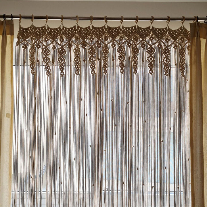 Macrame Room Divider Curtain Kalsten