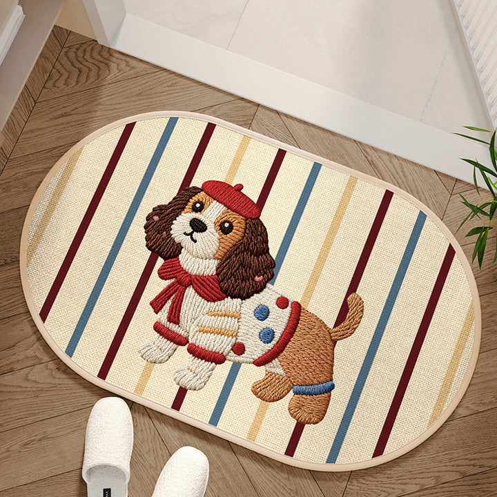 Adorable Dog-Themed Area Mat Kalsten