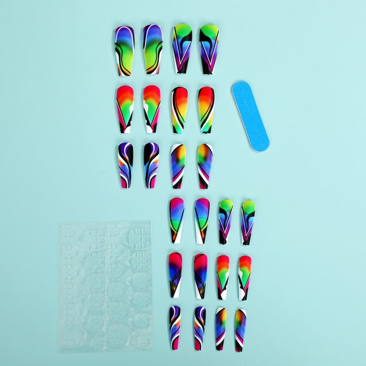 Artificial nails with creative pattern Kalsten