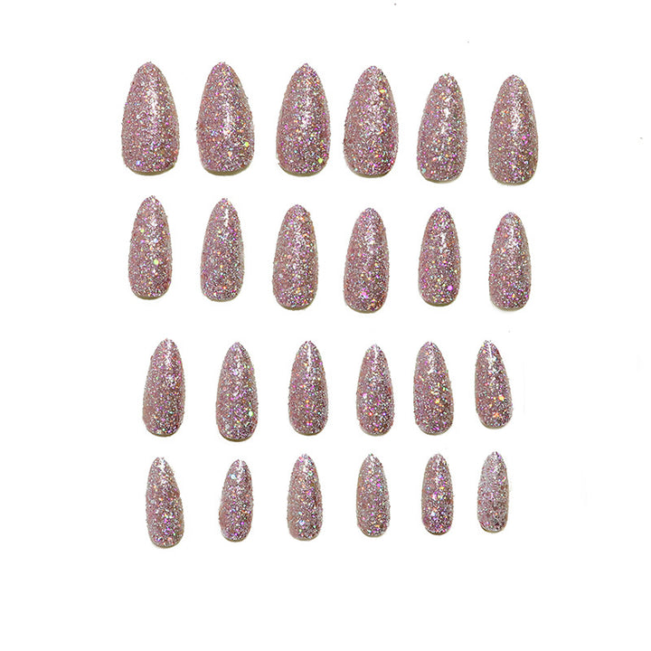 Glamorous Glitter Press-On Nail Set Kalsten