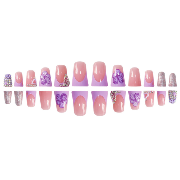 Decorative Floral Press-On Nail Extensions Kalsten 1787913819