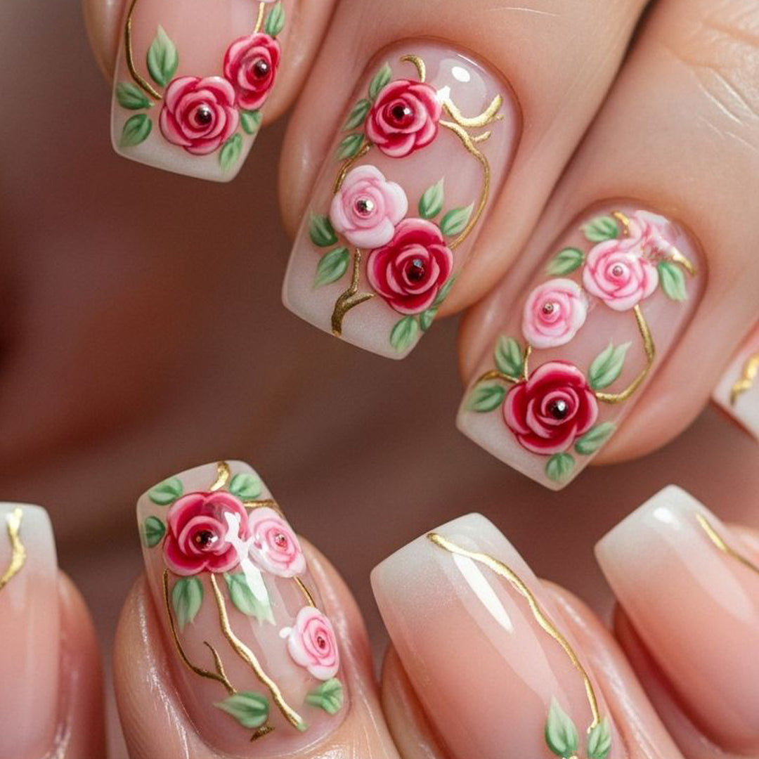 Floral Art Nail Design Kalsten