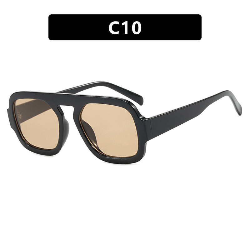 Women's modern oversized sunglasses in angular design Kalsten