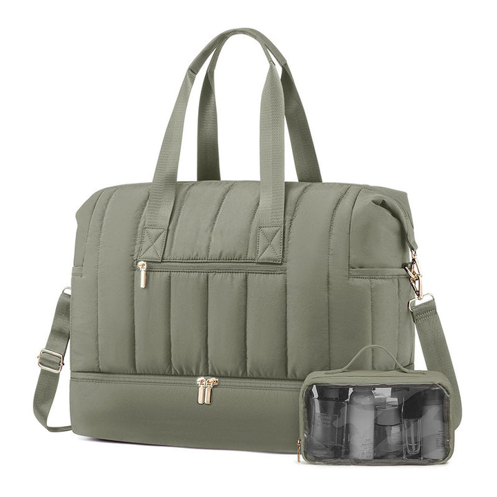 Stylish and Functional Sports Bag with Removable Cosmetic Compartment Kalsten