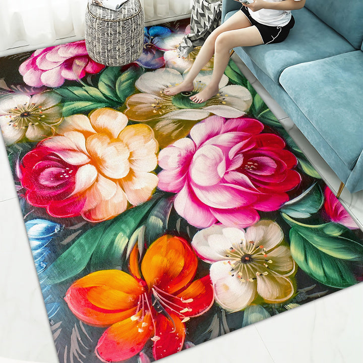 Floral Printed Area Rug Kalsten